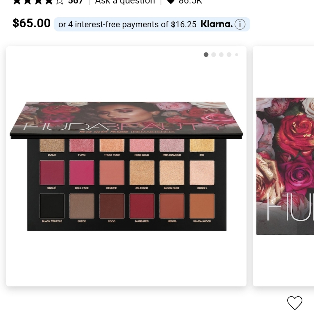 Huda Beauty Rose Gold Remastered